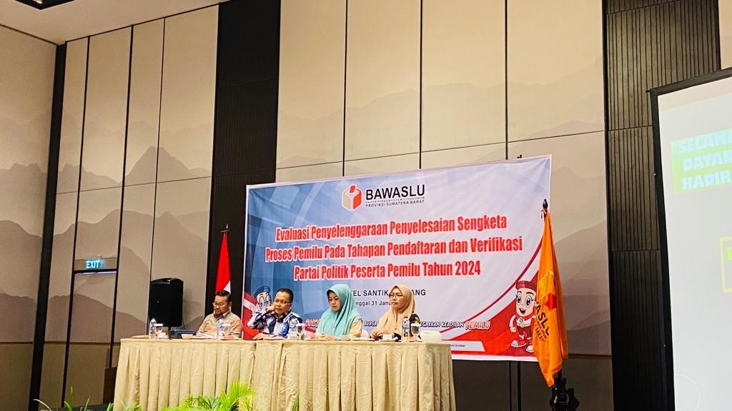 Bawaslu Padang Pariaman Hadiri Rapat Evaluasi Penyelenggaraan Penyelesaian Sengketa Proses Pemilu