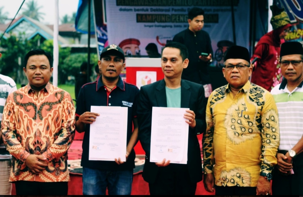 Bawaslu Padang Pariaman Selenggarakan Deklarasi Kampung Pengawasan Pemilu Partisipatif