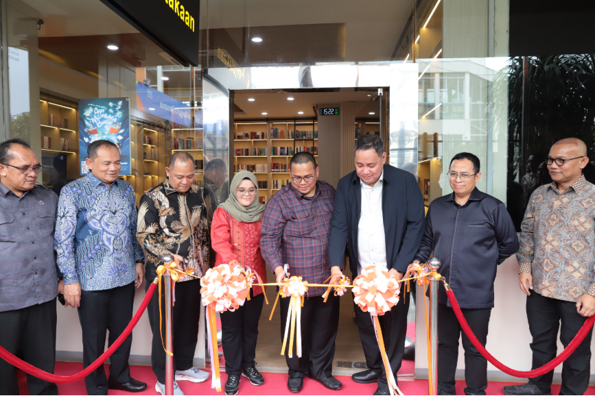 Peresmian Perpustakaan Bawaslu RI, Jakarta, Kamis (30/1/2024).