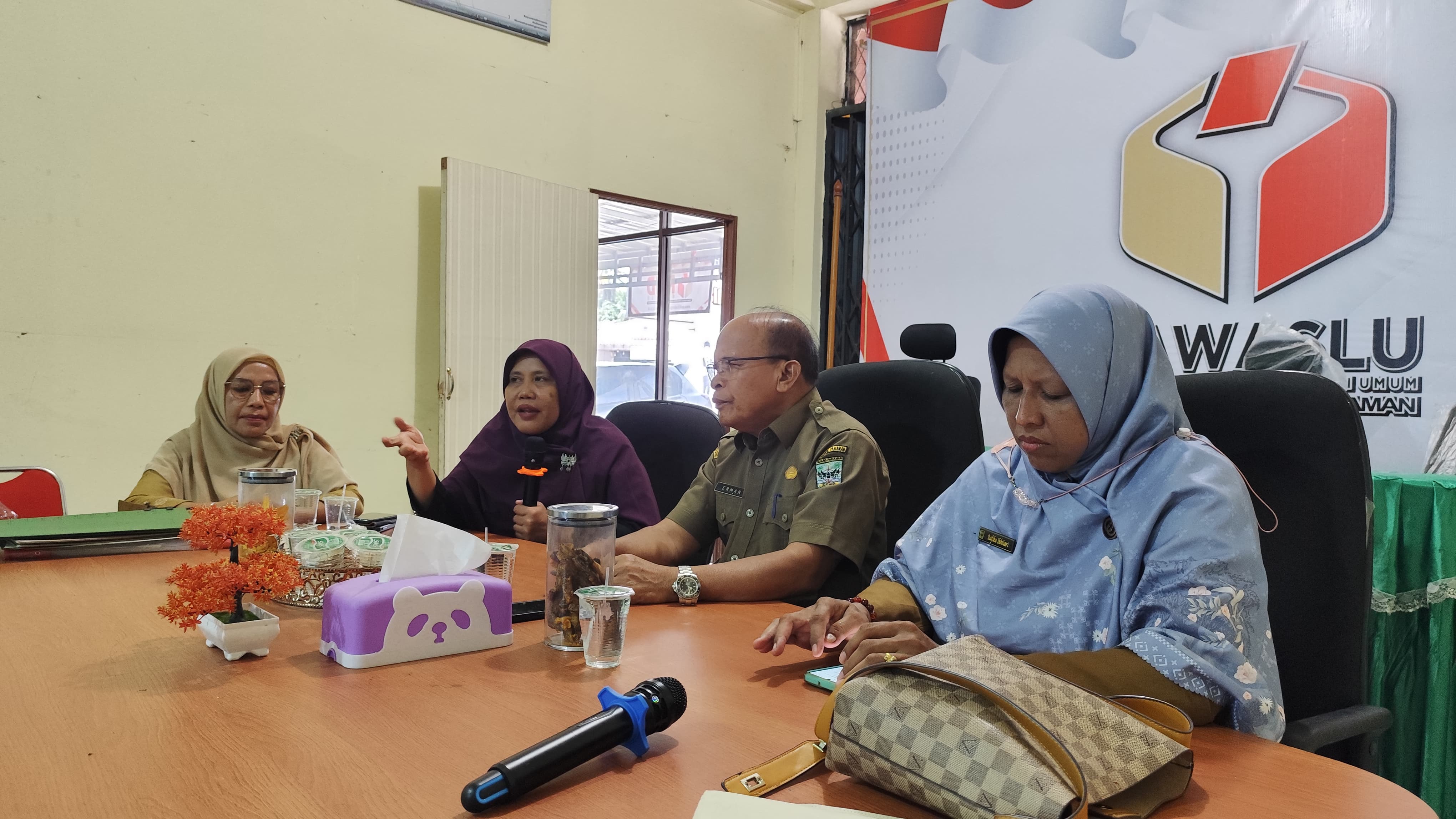 Kedatangan Tim Dinas Kearsipan dan Perpustakaan Kabupaten Padang Pariaman