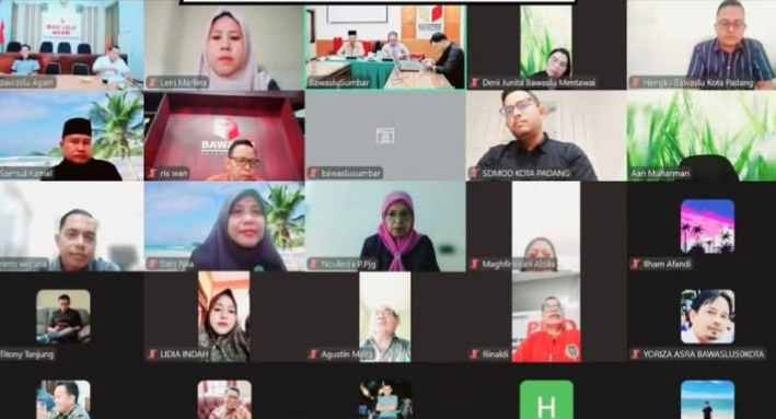 Rapat Koordinasi (Rakor) Prosedur Rekrutmen Tenaga Pendukung bersama jajaran Sekretariat Bawaslu se-Sumatera Barat 