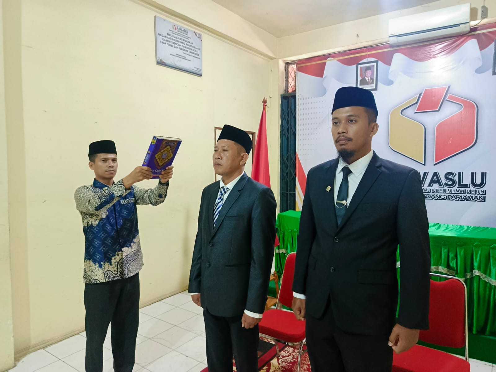 Bawaslu Padang Pariaman Hadiri Pelantikan Jabatan Administrasi dan Fungsional di Lingkungan Bawaslu