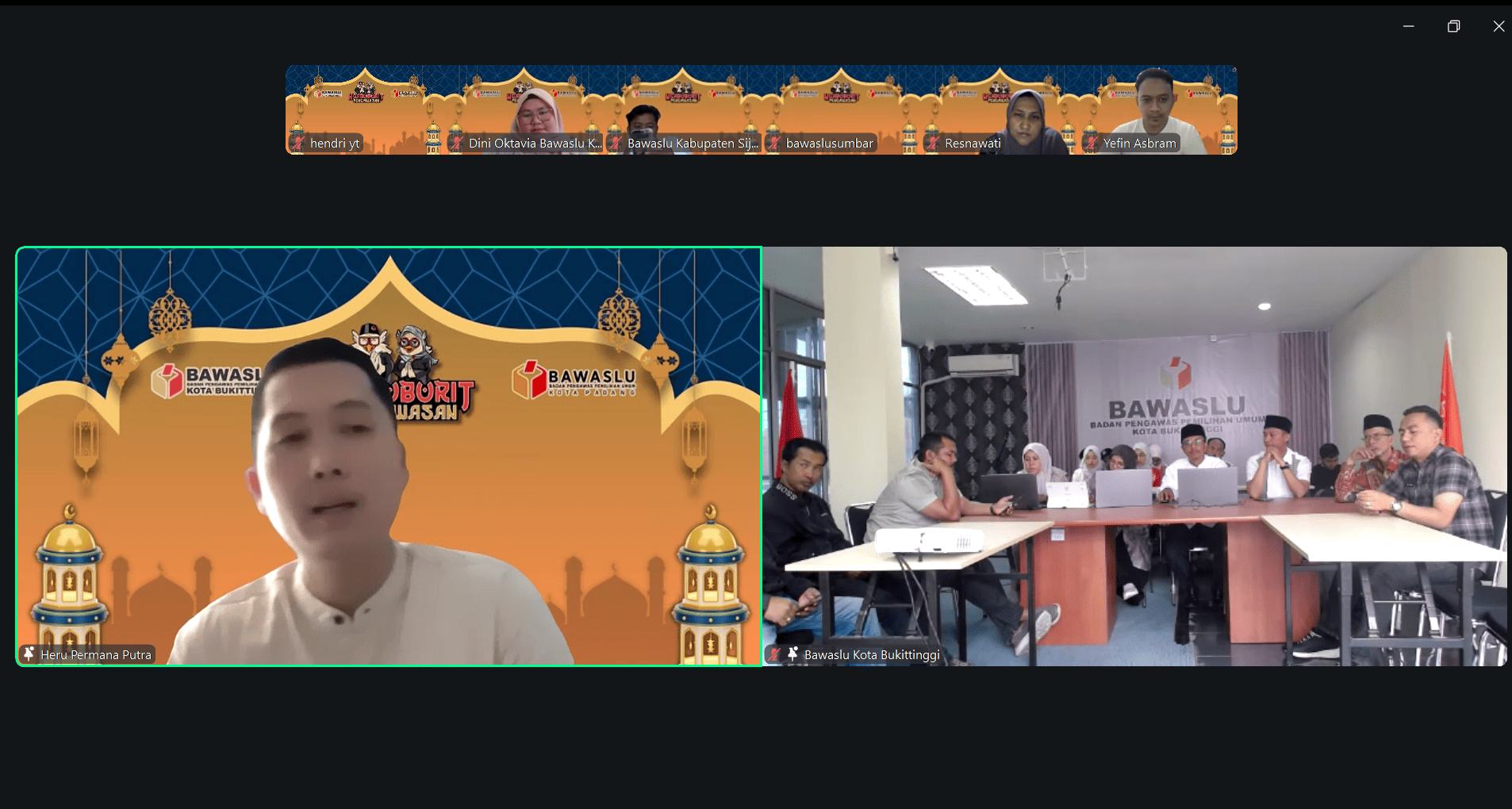 Bawaslu Padang Pariaman Ikuti Ngabuburit Pengawasan