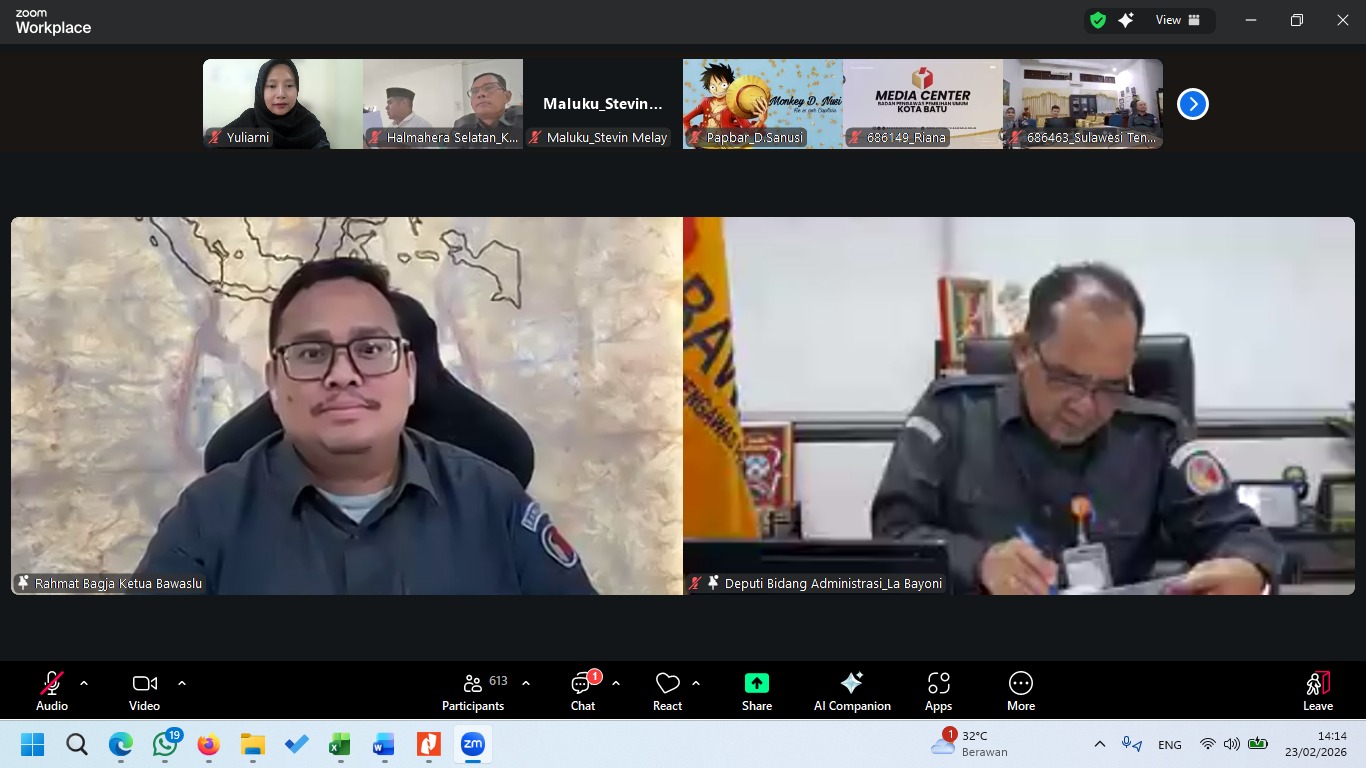 Bawaslu Kabupaten Padang Pariaman mengikuti kegiatan Penelitian dan Revisi RKA-K/L 