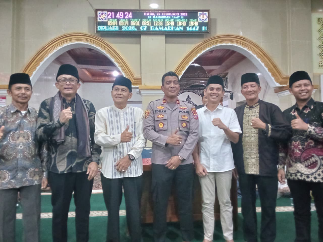 Bawaslu Kabupaten Padang Pariaman mengikuti kegiatan Safari Ramadhan 