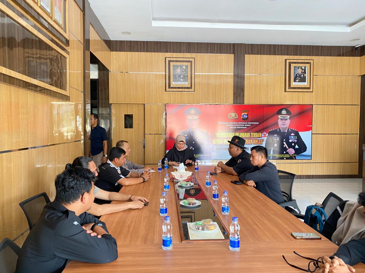Perkuat Sinergi, Bawaslu Padang Pariaman Audiensi dengan Polres Pariaman