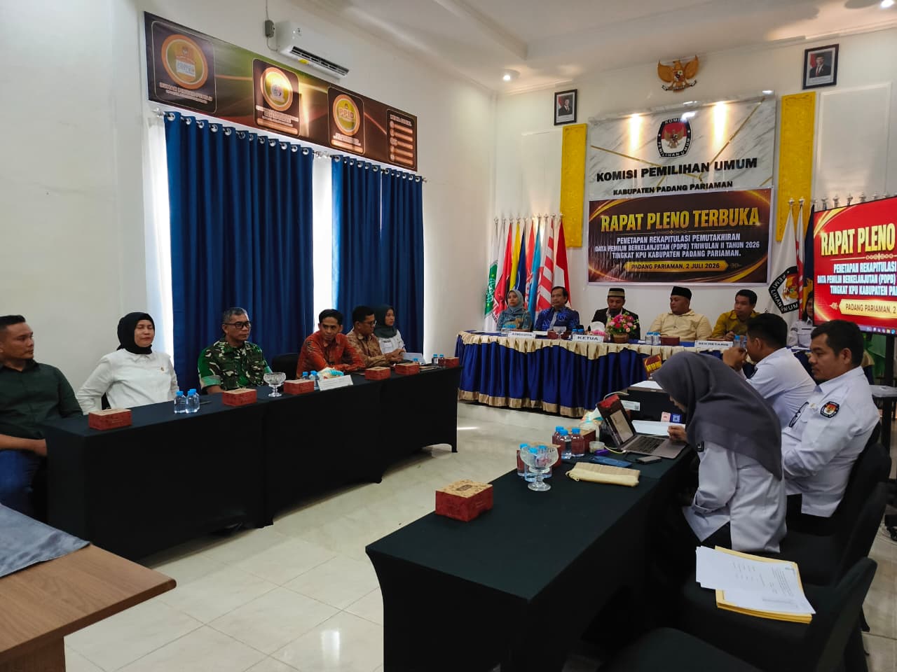 Bawaslu Rapat Pleno Triwulan II Pemutakhiran Data Pemilih Berkelanjutan Semester I Tahun 2026