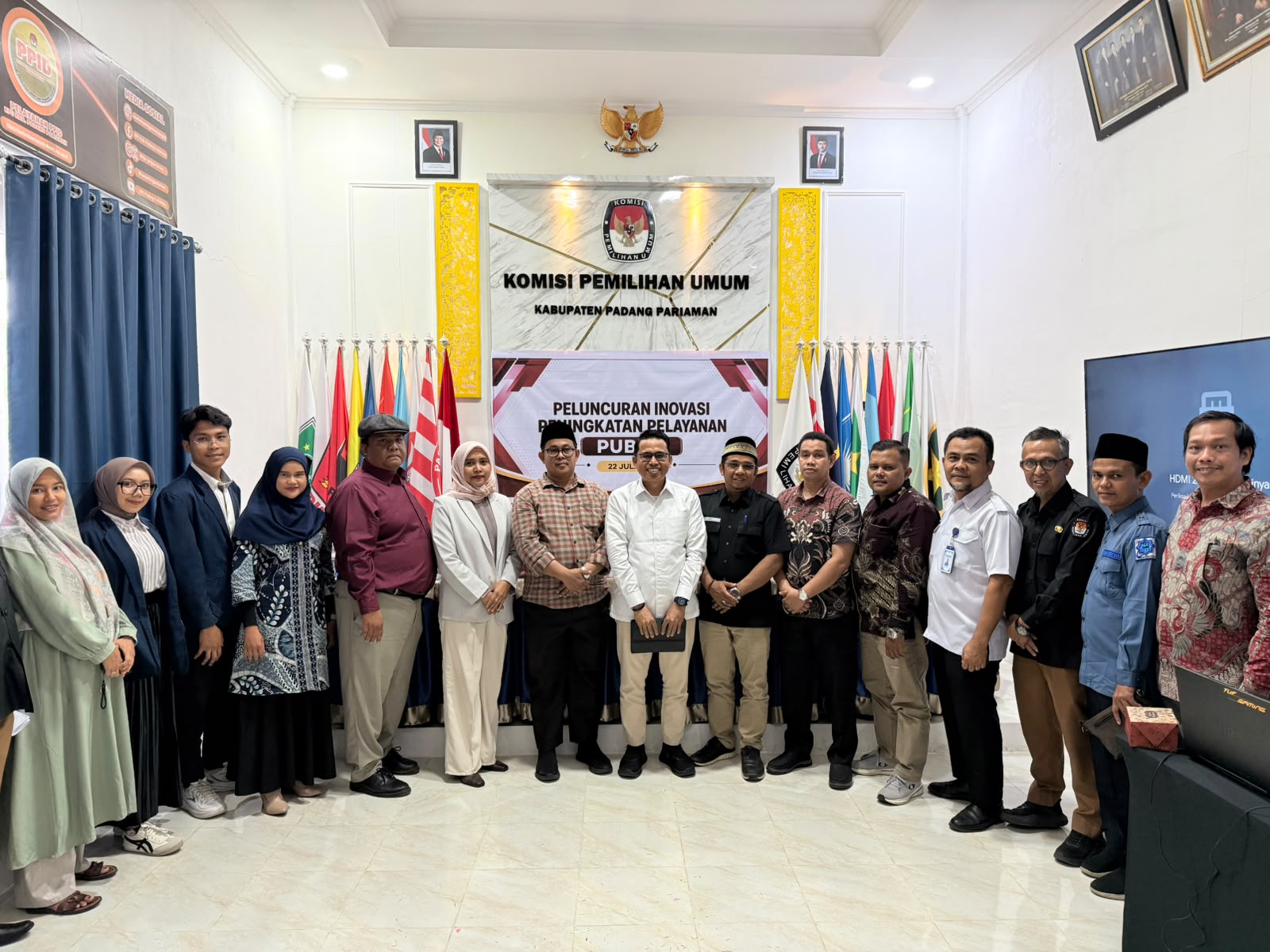 Bawaslu Padang Pariaman Hadiri Peluncuran Inovasi Layanan Publik KPU Padang Pariaman