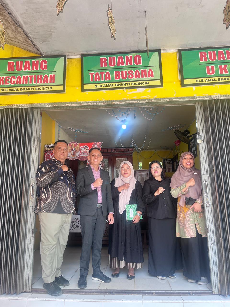 kunjungan dan pembinaan ke SLB Amal Bakti Sicincin
