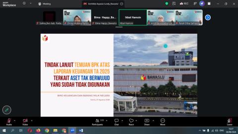 Kegiatan Zoom Meeting Bersama Bawaslu RI 