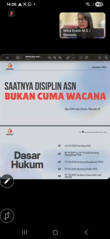 pelaksanaan zoom ketentuan disiplin ASN 