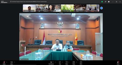 kegiatan zoom sosialisasi TASPEN Save 