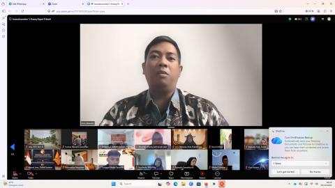 Kegiatan Zoom Rapat Evaluasi Kinerja dan Monev Program Triwulan III Tahun 2026