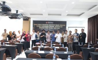 Rapat koordinasi perencanaan program, kegiatan  dan anggaran serta revisi anggaran hibah pilkada tahun 2024 di Buana Lestari hotel pada 2 dan 3 Oktober 2024.