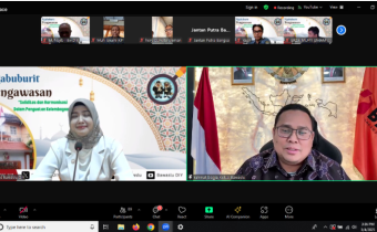 Ketua Bawaslu Rahmat Bagja saat menjadi narasumber dalam giat Ngabuburit Pengawasan yang digelar Bawaslu DIY pada Selasa (4/3/2025) secara daring