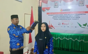 Pelantikan PPPK Bawaslu Padang Pariaman  Tahun Anggaran 2024 Tahap II  a.n Reina Kamal