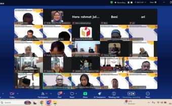 Kegiatan Bedah Buku "Panduan Acara Sidang (PAS) pada Pemilu."secara daring, Senin, 08/12/2025