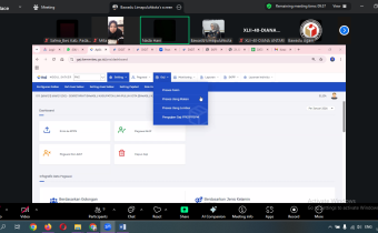 Bawaslu Kabupaten Padang Pariaman menghadiri pertemuan daring melalui Zoom Meeting pada Rabu (14/1/2026)