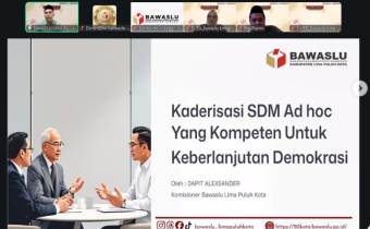 Bawaslu Kabupaten Padang Pariaman mengikuti kegiatan Ngabuburit Pengawasan melalui Zoom Meeting.