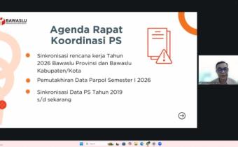 Bawaslu Kabupaten Padang Pariaman  mengikuti Zoom Meeting bersama Bawaslu Provinsi Sumatera Barat 