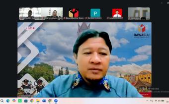 Bawaslu Padang Pariaman Ikuti Zoom Meeting Pembuatan Akun SKM 