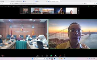 Kegiatan zoom meeting bersama Bawaslu Provinsi Sumatera Barat