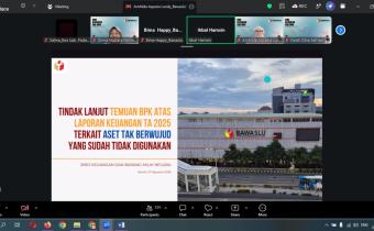 Kegiatan Zoom Meeting Bersama Bawaslu RI 