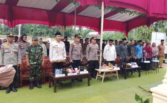  ketua bawaslu padang pariaman hadiri kunjungan kerja kapolres pariaman sekaligus peresmian fasilitas umum di Polsek IV Koto Aur Malintang  